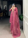Pink Colour Silver Glory With Sequins And Thread Embroidery Work Top With Bottom Dupatta NNK3032 